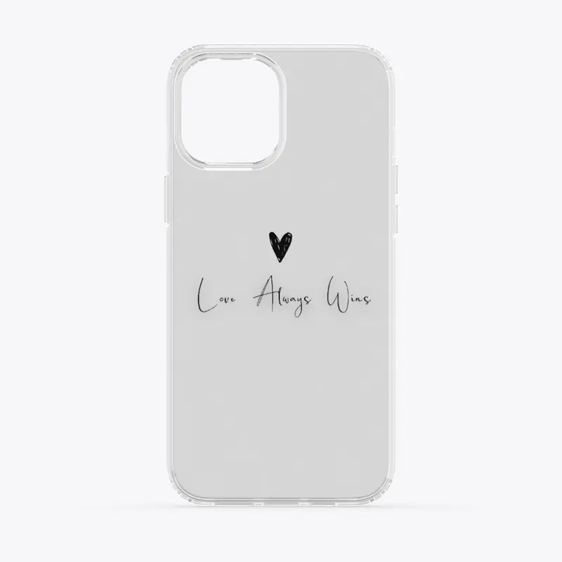 Love Always Wins Clear Phone Case